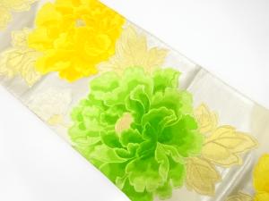 アンティーク　牡丹模様織り出し袋帯（材料）